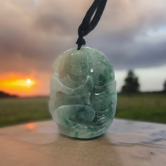 Boy jade carving pendant